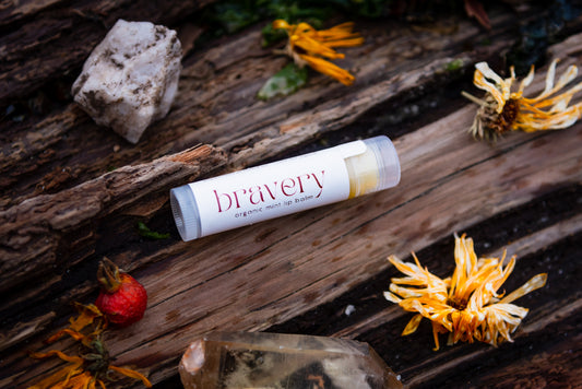 bravery organic mint lip balm